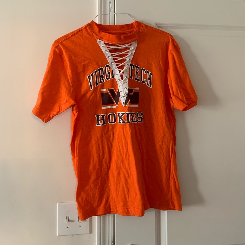 Virginia tech lace up tshirt